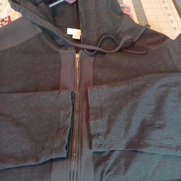 J.Jill black jacket with hood womens size 1XL - Picture 5 of 8